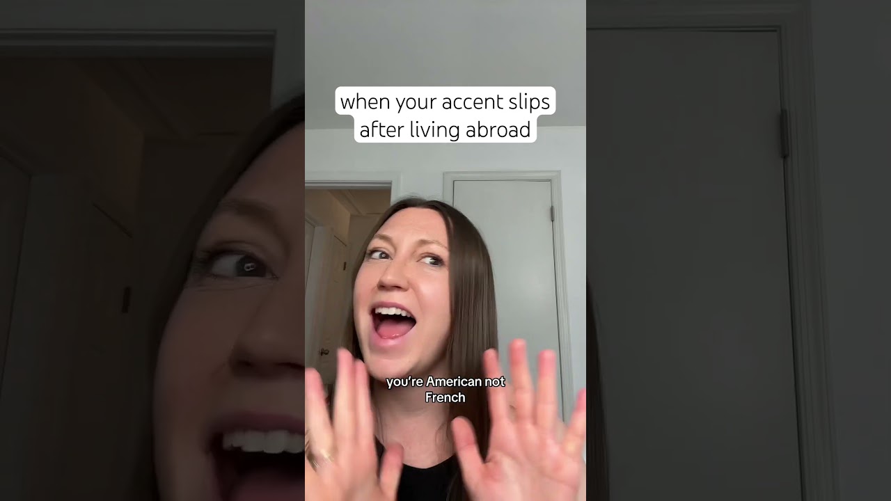 when your accent slips after living abroad #learnfrench #french #accent #studyabroad #funny