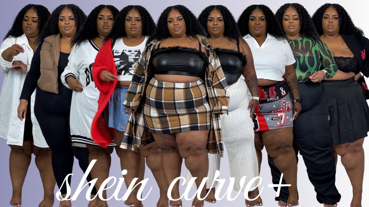 Примерка одежды больших размеров Shein Curve+ (US 22-34) | Комплекты, комбинезоны, юбки, платья и...