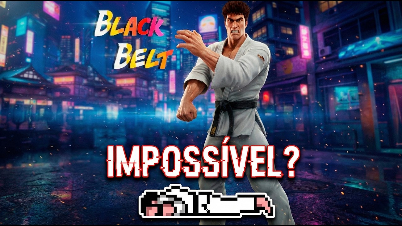 Eu tentei zerar Black Belt, o jogo mais injusto do Master System