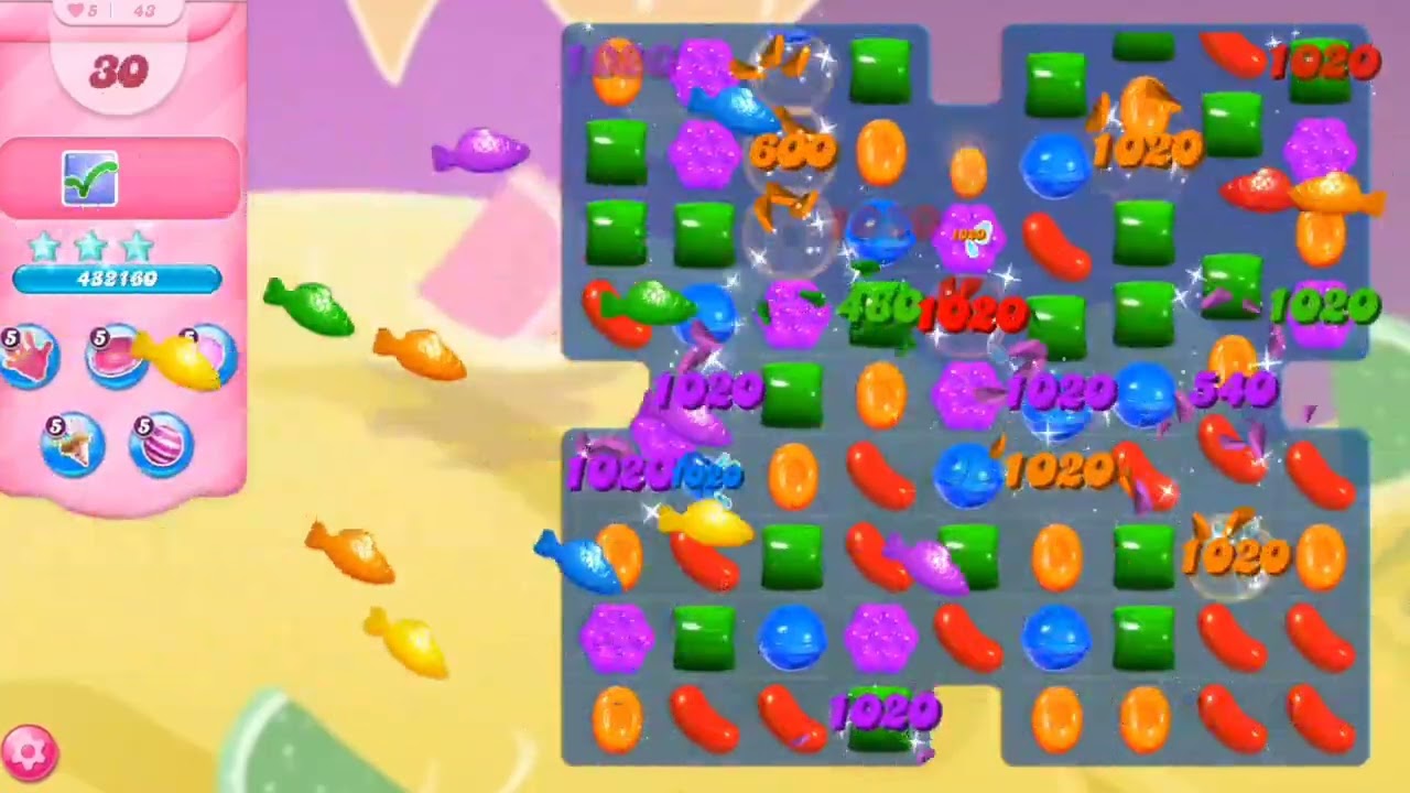 Candy Crush Saga Levels 41_45 Super Crush | Candy Crush Saga Gameplay