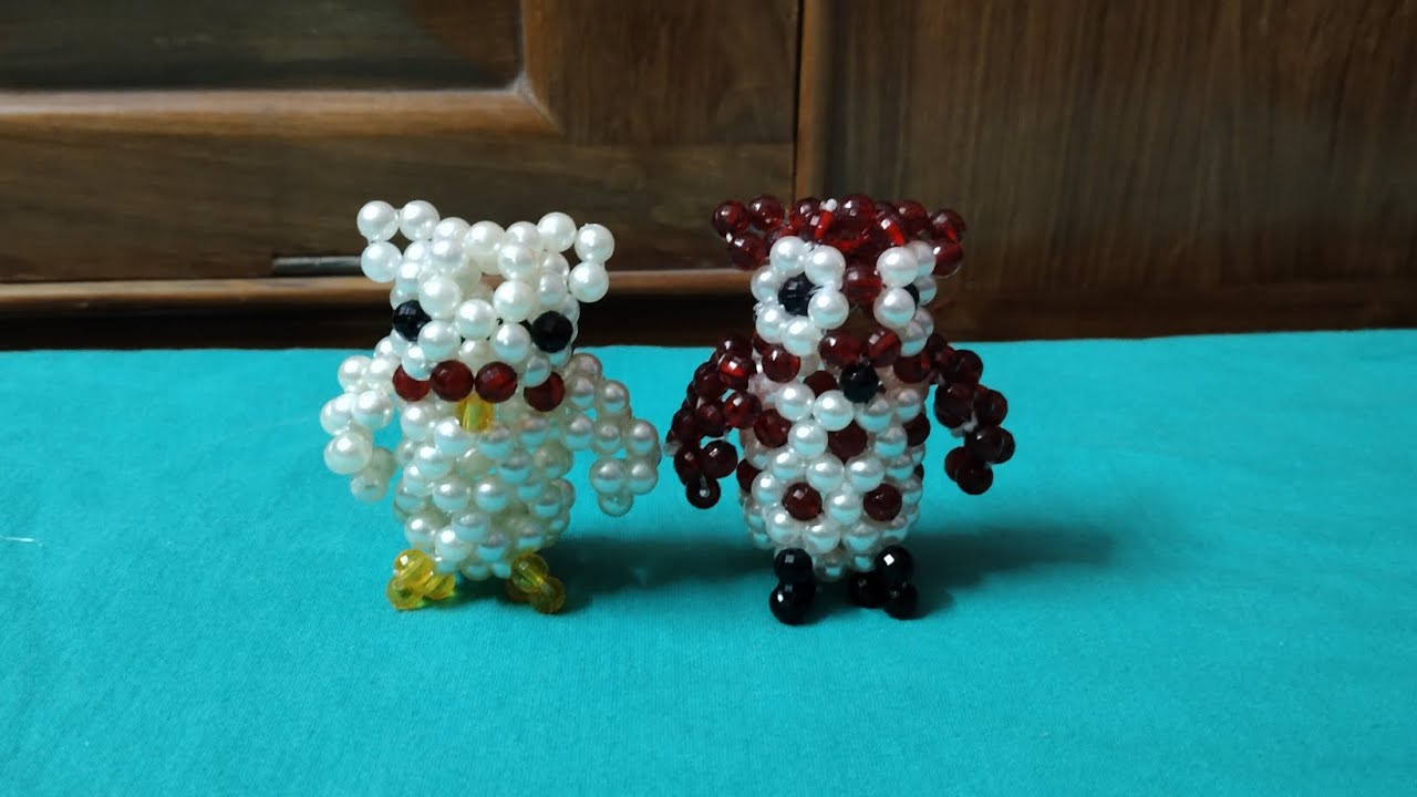 পুঁতির পেঁচা। (Owl making)