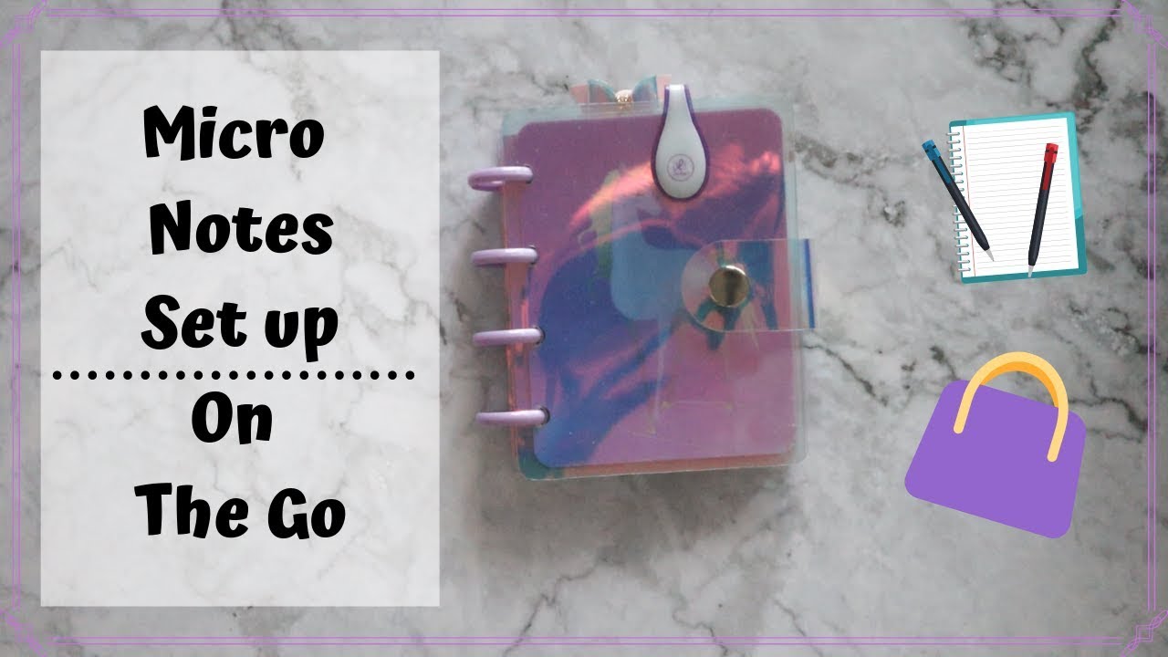 Happy Planner Micro Note's Set up // On The Go