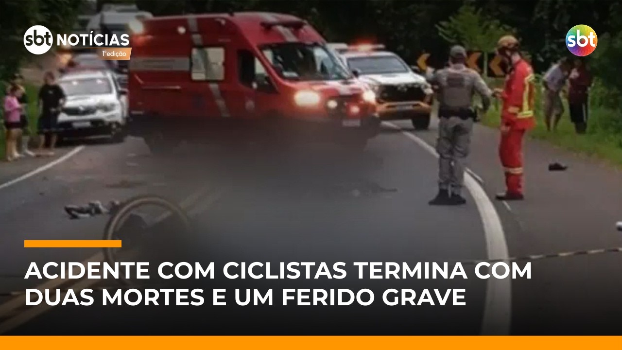 Carro invade acostamento, mata duas ciclistas e deixa outro em estado grave no RS | #SBTNotícias