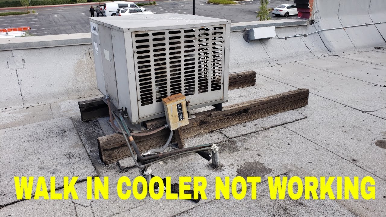 Walk in cooler not temping