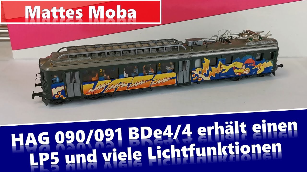 #HAG 090/091 BDe4/4 in #H0  erhält einen #LP5 von '#ESU und viele Lichtfunktionen