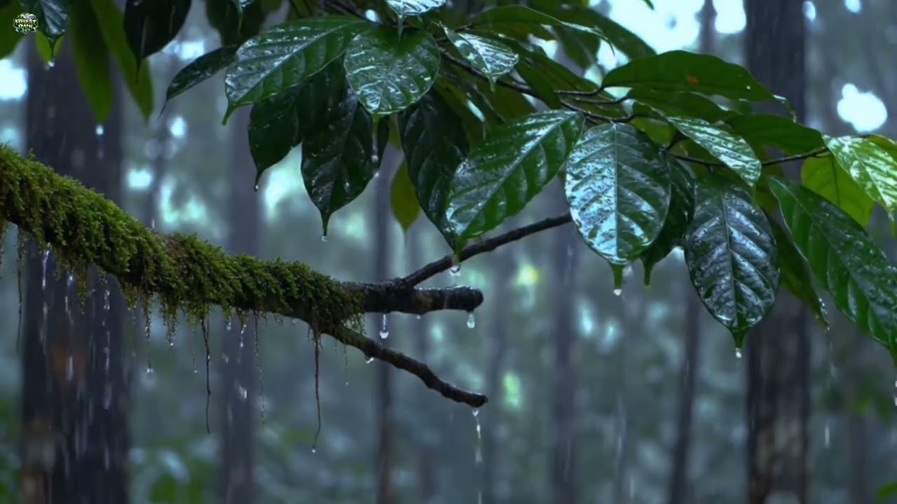 Deep Forest Rain Sounds for Sleeping Instantly 🌧️ Pure Nature Ambience, No Noise, No Music