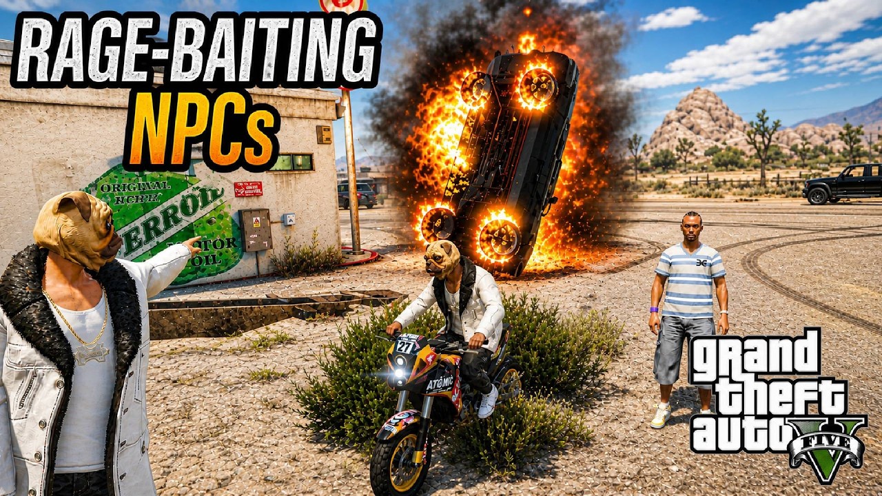 GTA 5: Non-Stop NPC RAGE-BAITING Epic Compilation