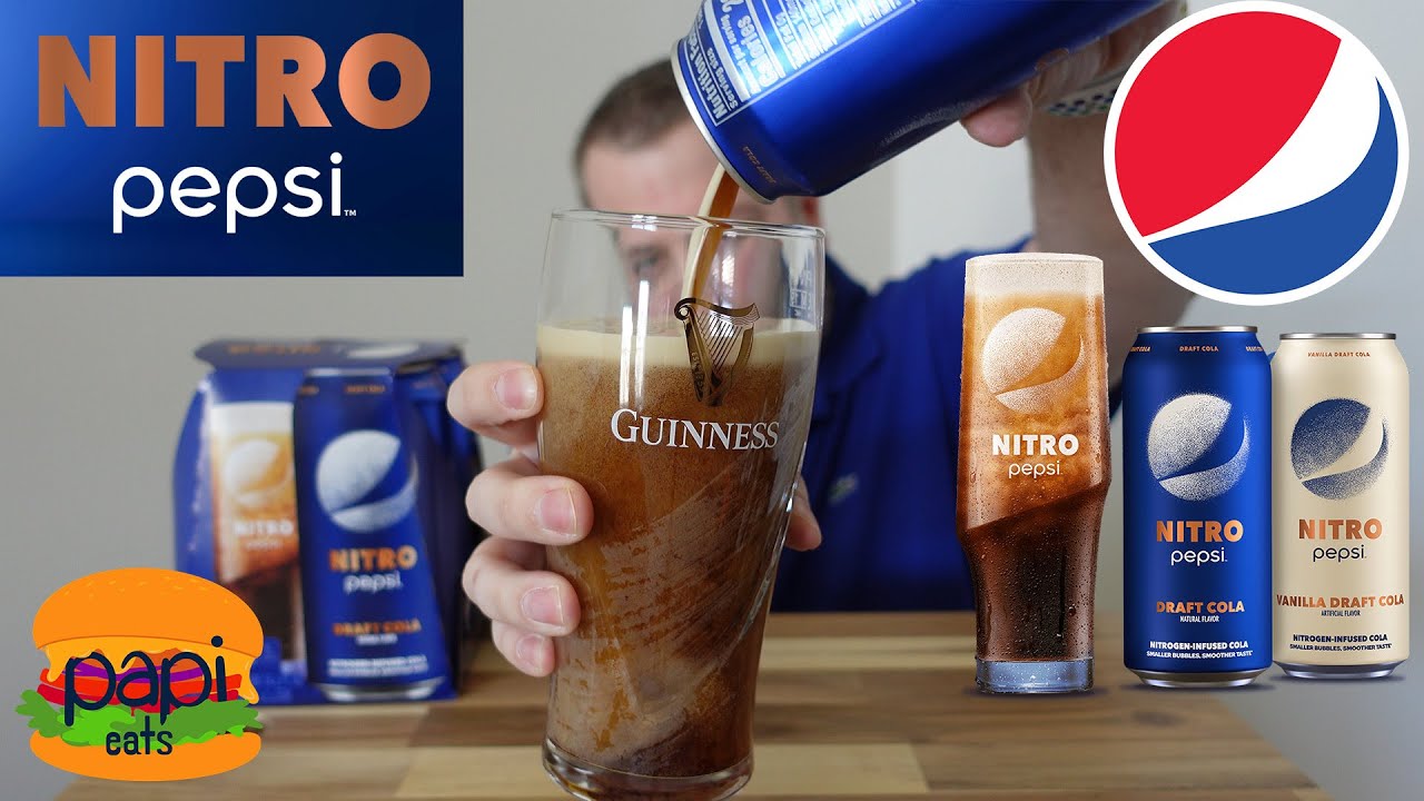 НОВЫЙ NITRO PEPSI &mdash; разливная кола с азотом и ванильная кола &mdash; обзор