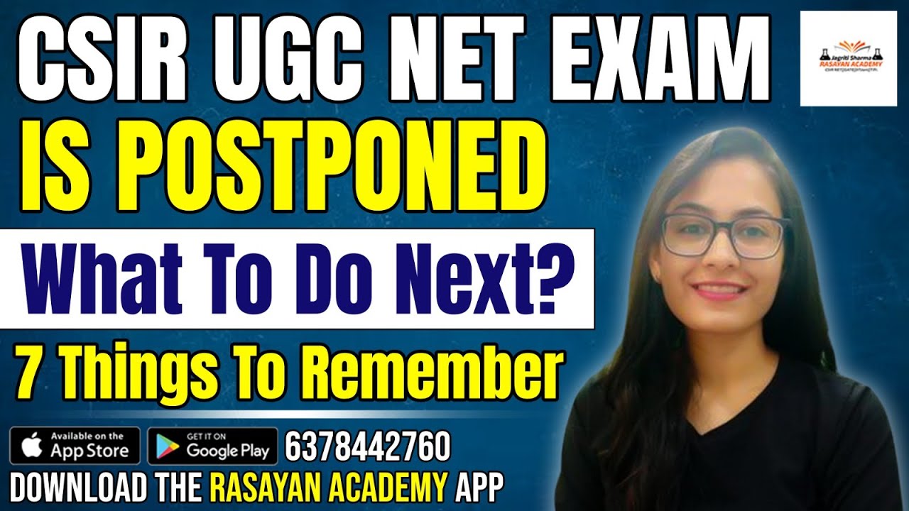 What to do when exam is POSTPONED? CSIR UGC NET JUNE 2024 exam POSTPONED | 1 Month Strategy |