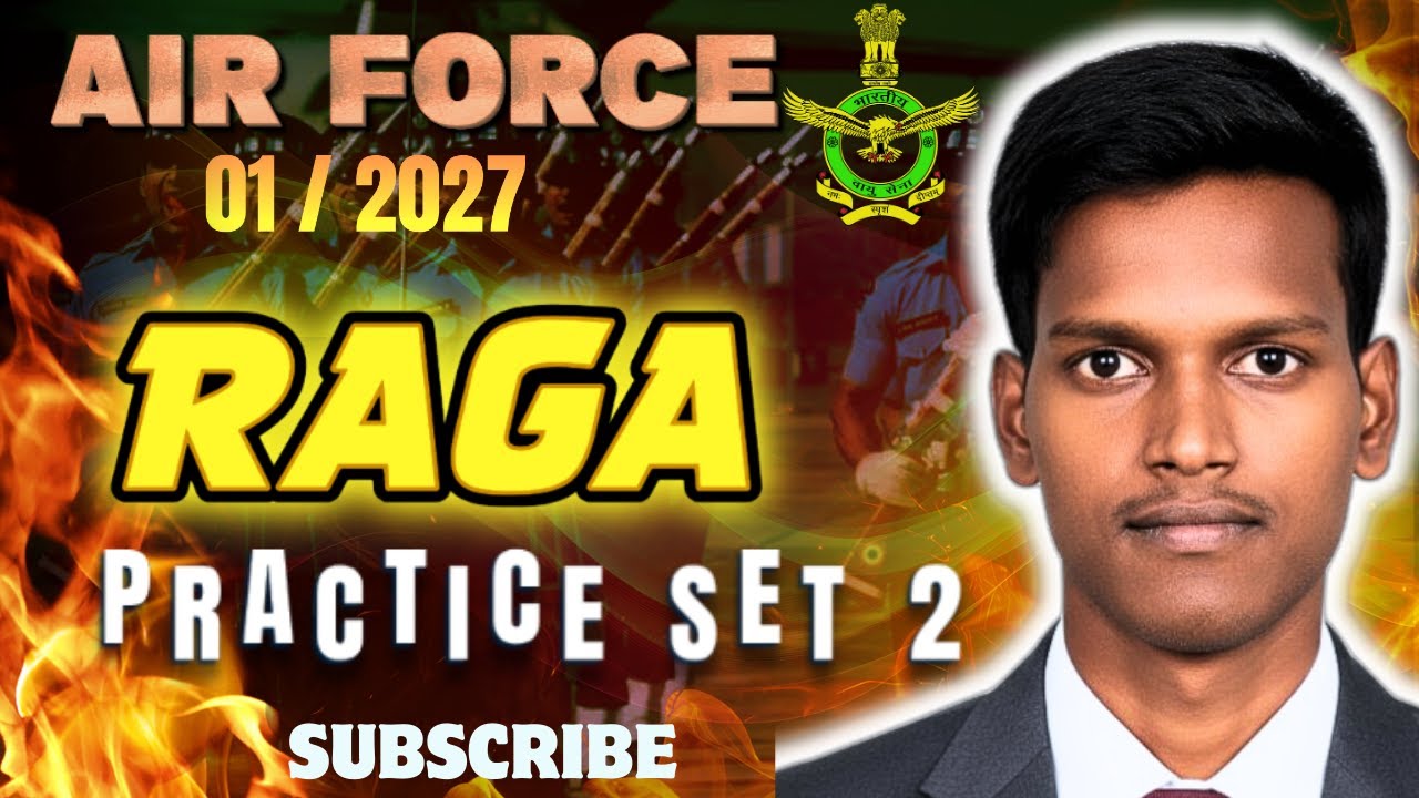 RAGA PRACTICE SET 2 IN TAMIL | INDIAN AIRFORCE | MEDICAL ASSISTANT | AGNIVEER REASONING 