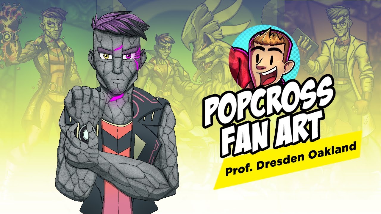 POPCROSS Studios Fan Art! |  #2 Professor Dresden Oakland | Lore & Speed Draw | Fan Art Friday