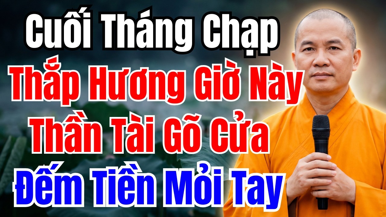 8 NGÀY CUỐI THÁNG CHẠP: THẮP HƯƠNG GIỜ NÀY CHIÊU TÀI CỰC MẠNH, TIỀN BẠC TỰ ĐẾN