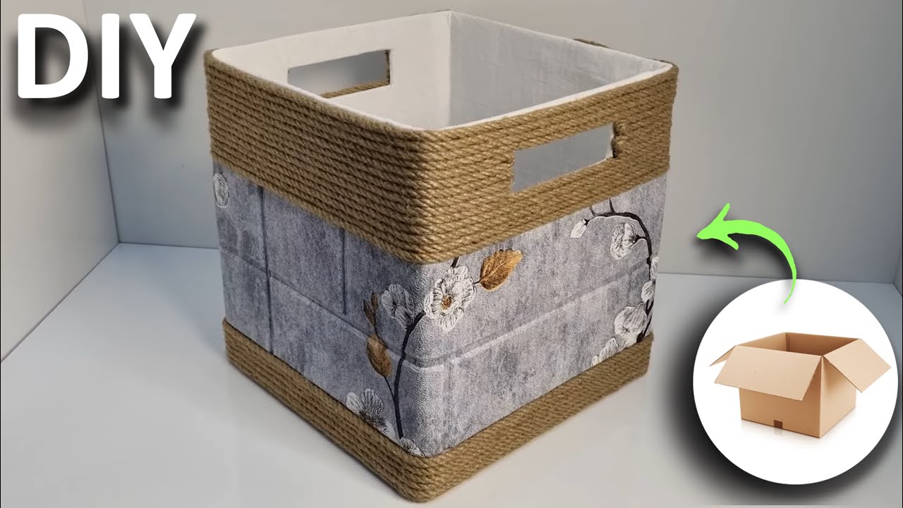 Awesome Storage Organizer Basket DIY / Jute Twine Ideas