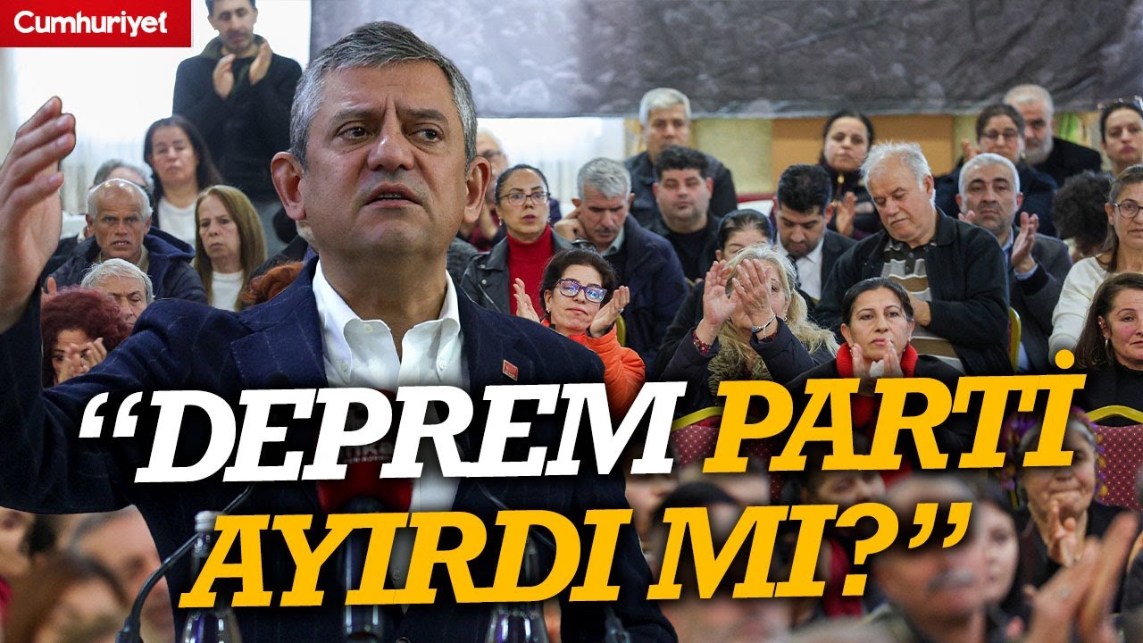 Özgür Özel'den Hatay'da olay konuşma! 
