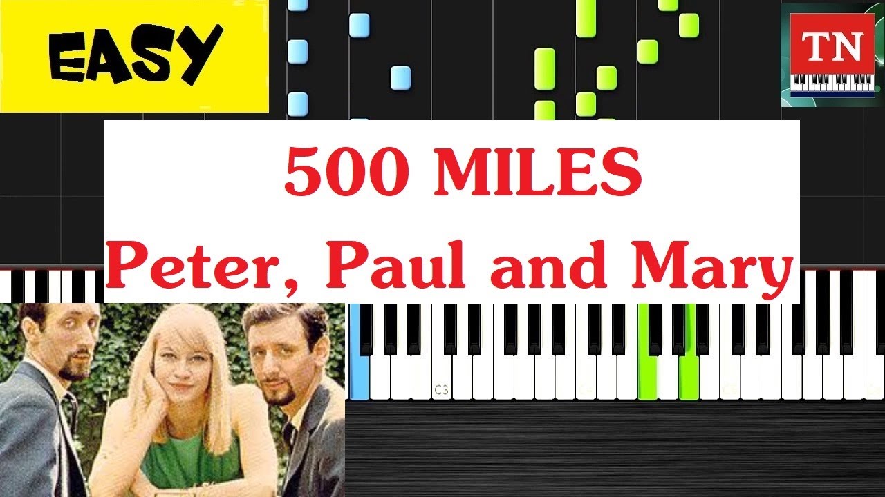 500 MILES | Piano Tutorial [ EASY ]