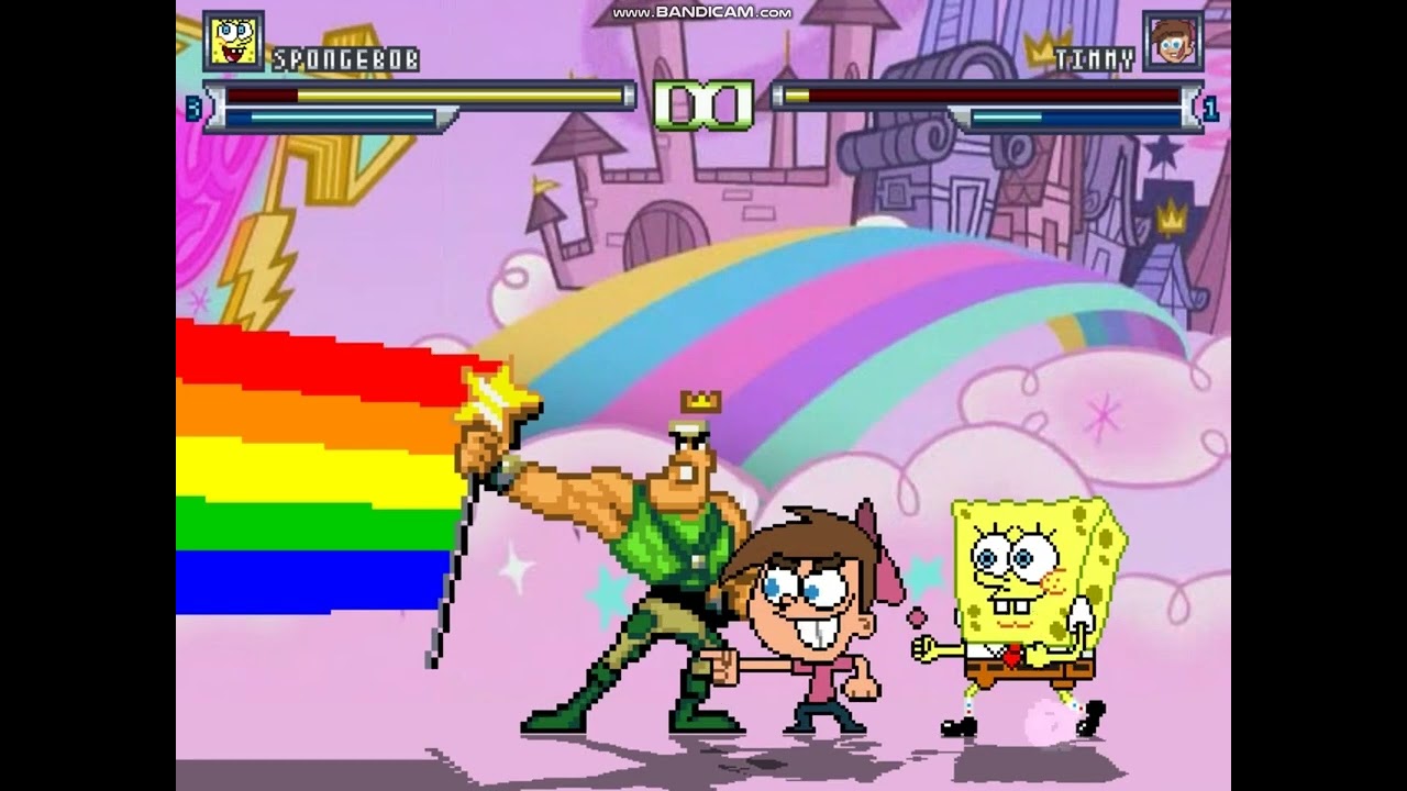 MUGEN Spongebob Sqaurepants vs Timmy Turner