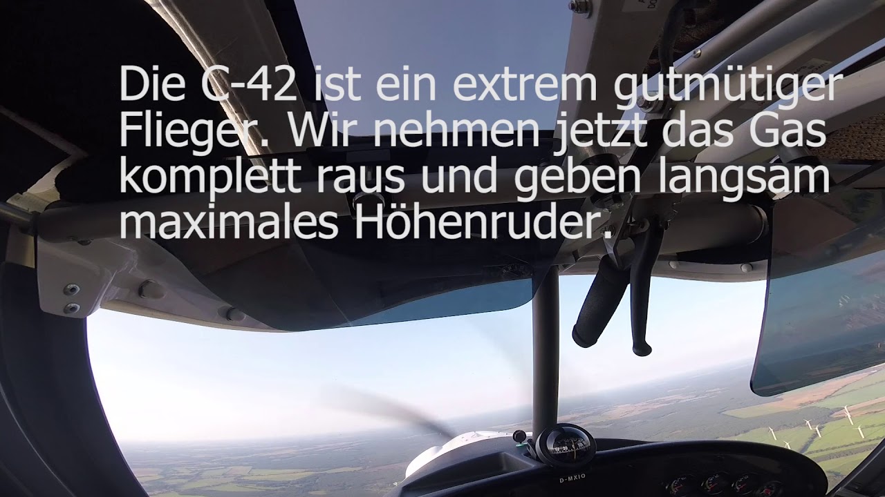 Flugstunde 9+10 auf dem Weg zur Sportpilotenlizenz. Heute:Langsamflug + Notsituationen