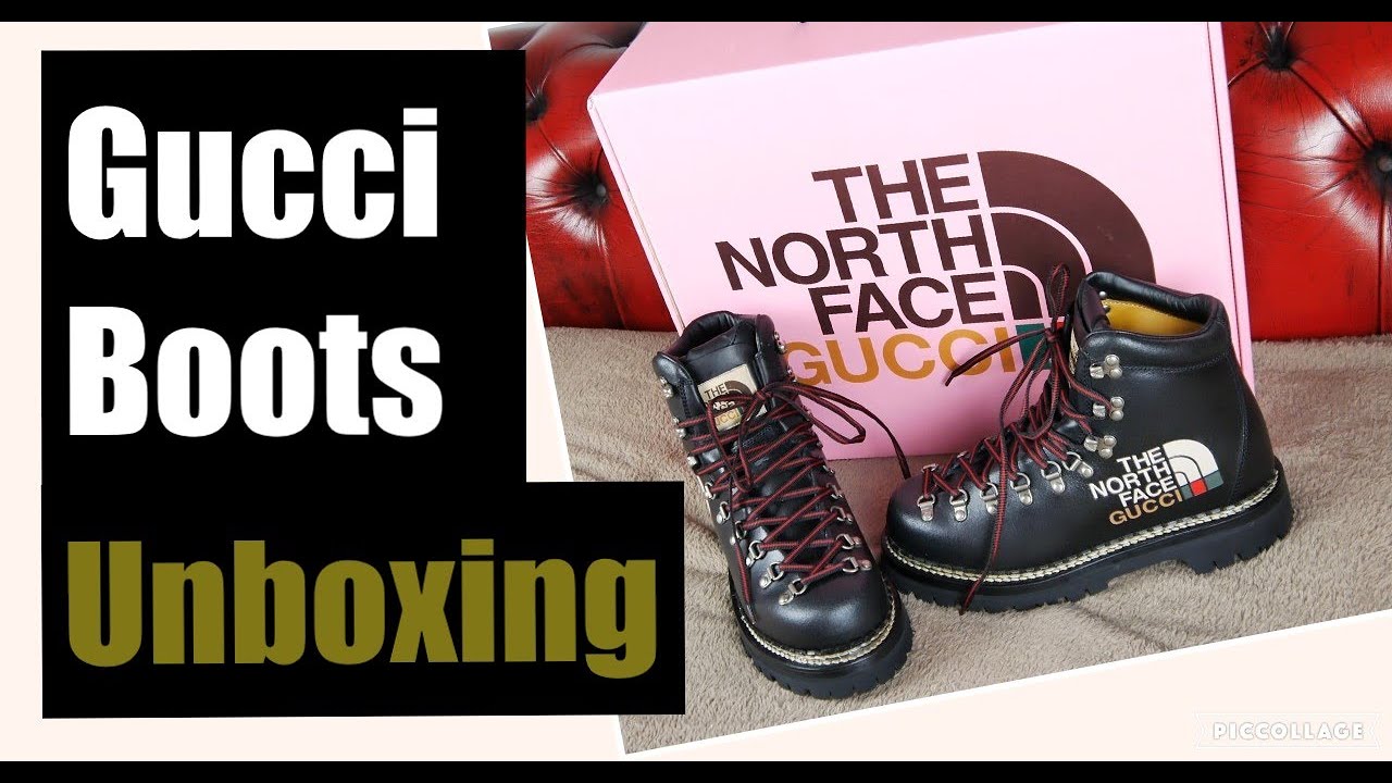 Unboxing £1050 ($1490) The North Face Gucci Collab Boots - Sizing, Feel, Ordering Online Gucci Store