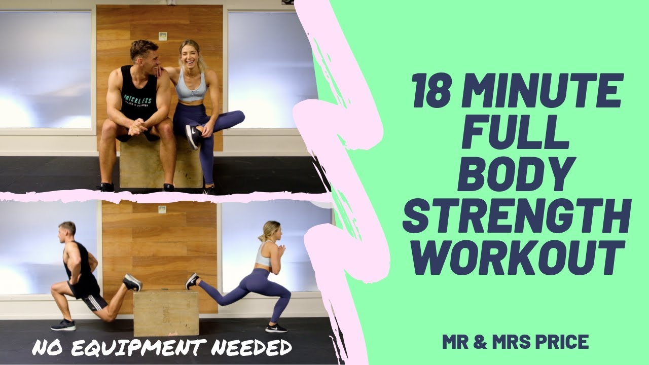 18 MINUTE BODYWEIGHT STRENGTH WORKOUT | WORKOUT WITH US | MR & MRS PRICE
