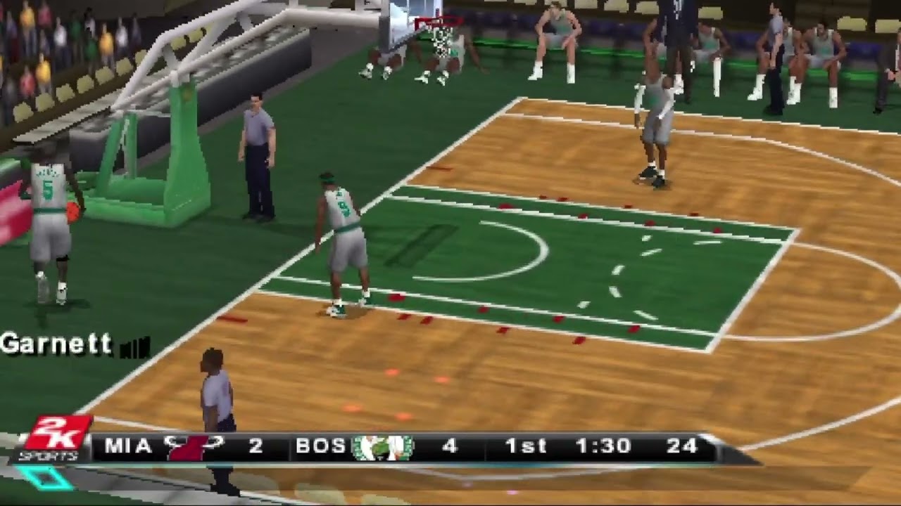 Kevin Garnett Glitches Out | NBA 2K10 (PSP)