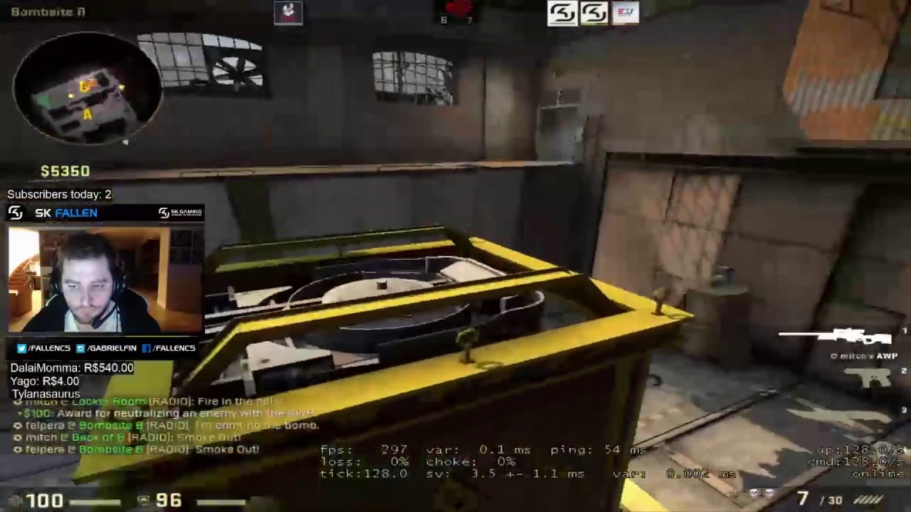 CS:GO ODDSHOT #1 PRO STREAM PLAYS / FALLEN / JW / FLUSHA /SUMMIT1G & MORE!