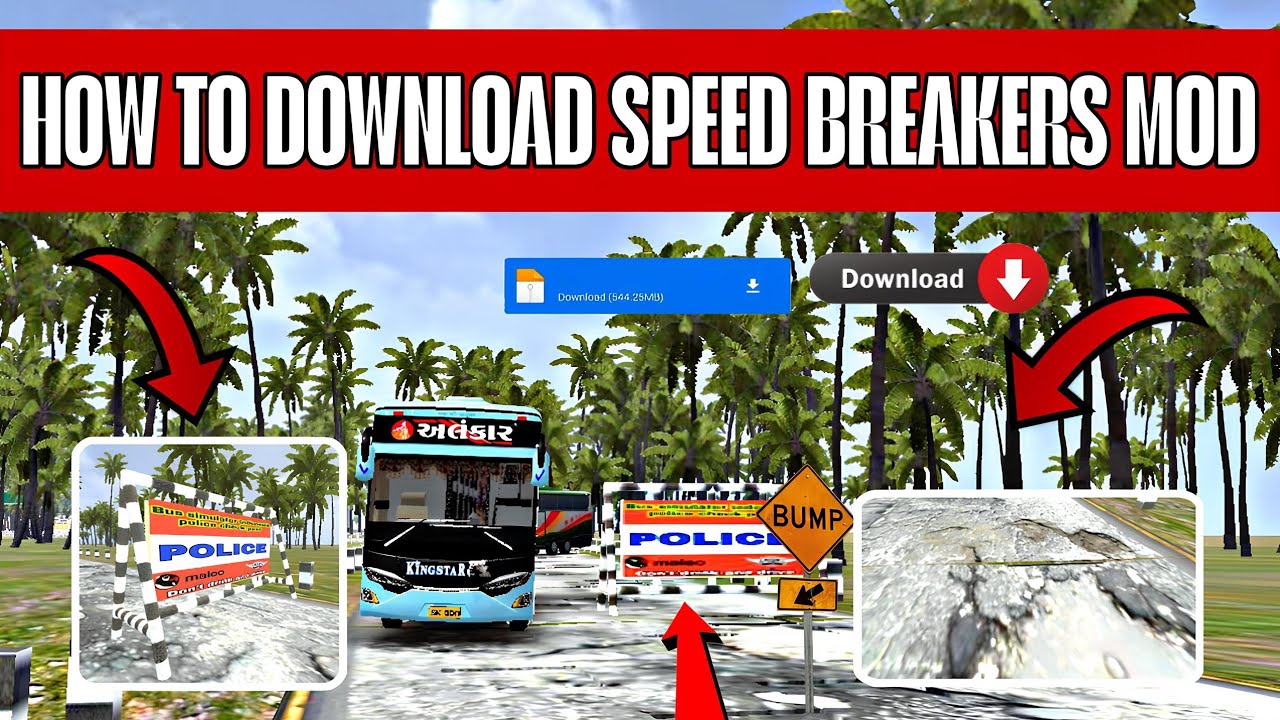 How to download speed braker wala mod || speed braker mod download #bussid #gaming 