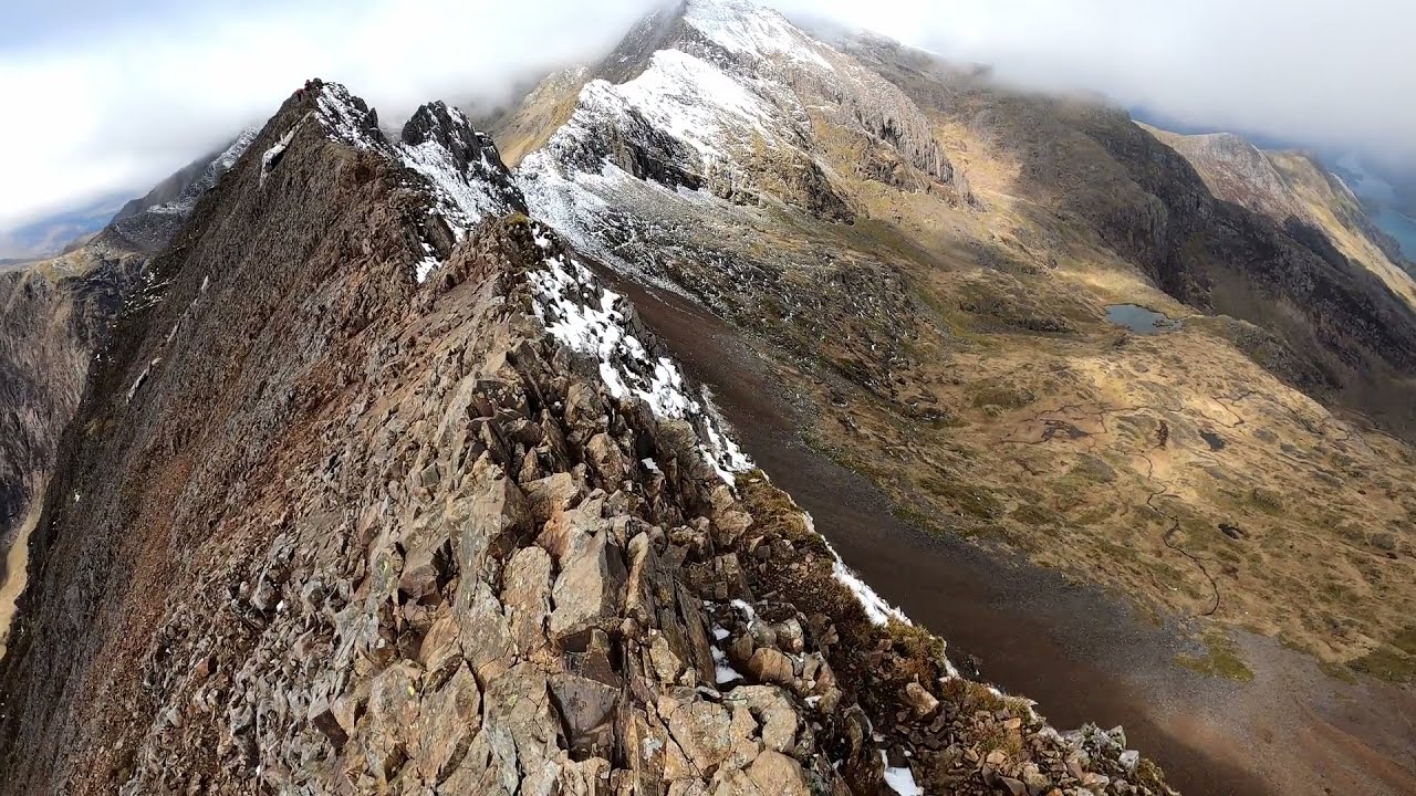 Running across Crib Goch