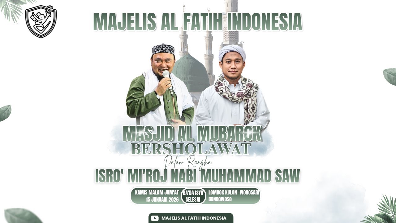 🔴LIVE  PERINGATAN ISRA' MI'RAJ NABI MUHAMMAD | MASJID AL MUBAROK LOMBOK KULON | AL FATIH INDONESIA