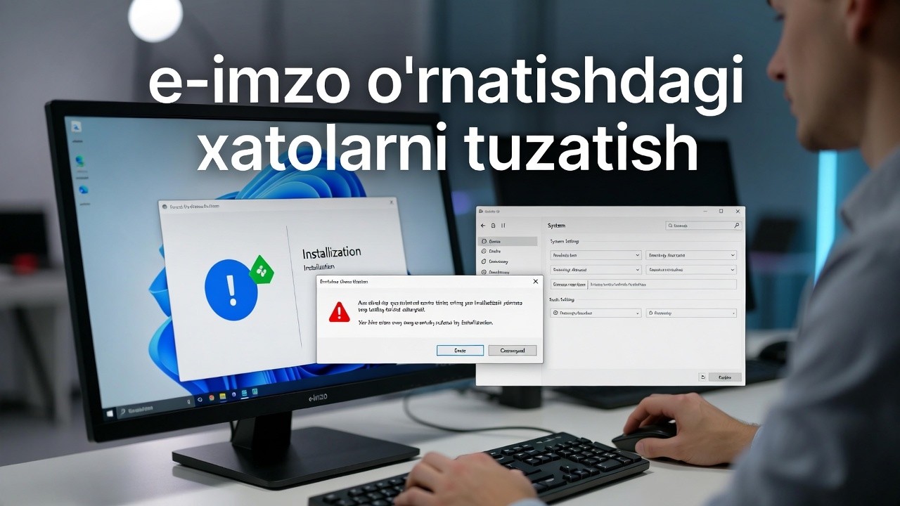 E-IMZO o'rnatishdagi xatolarni tuzatish