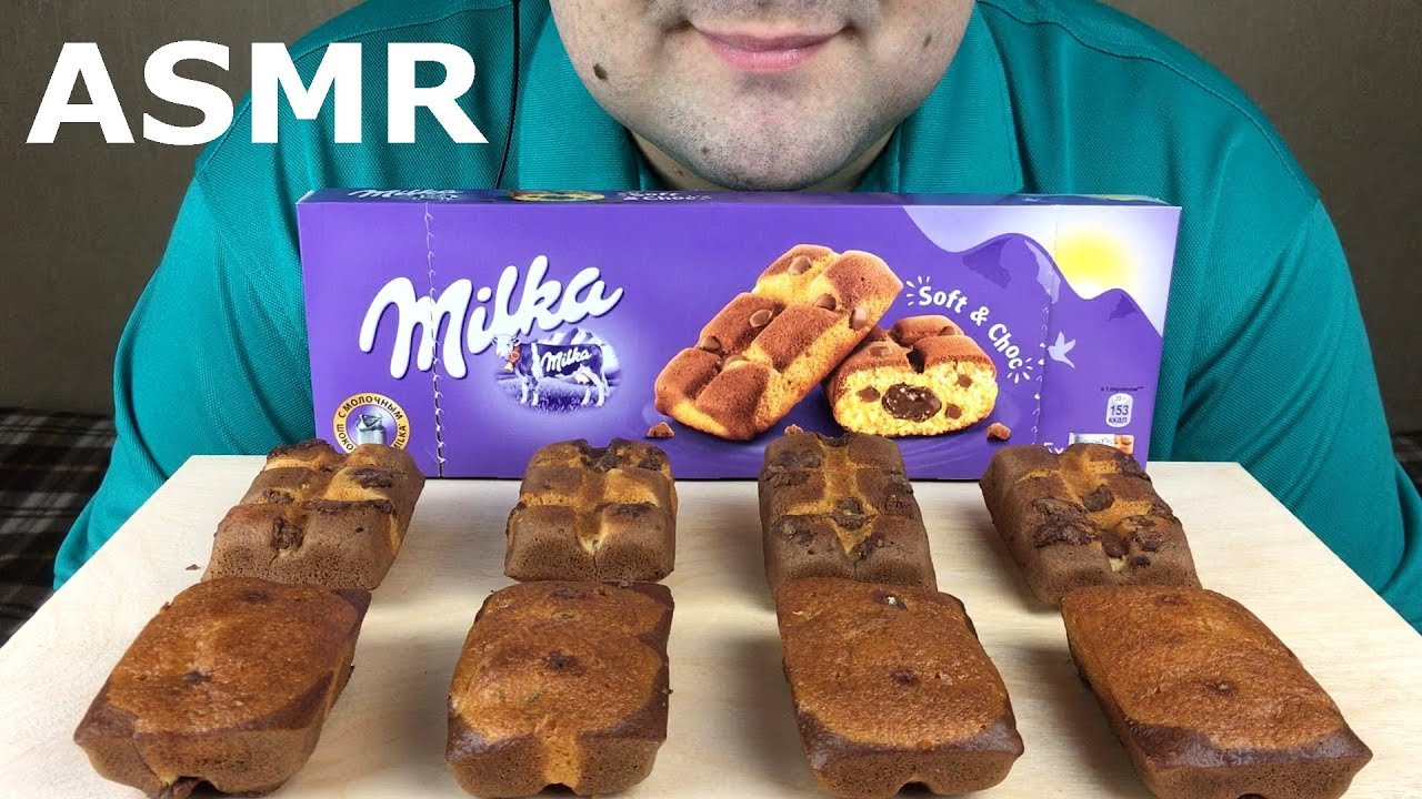 ASMR MILKA CHOCOLATE CAKES (Soft Eating Sounds) Mukbang *NO TALKING*