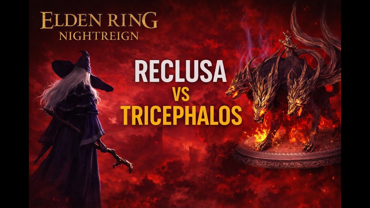Elden Ring Nightreign - O Poder da Reclusa Contra Tricephalos 🔥