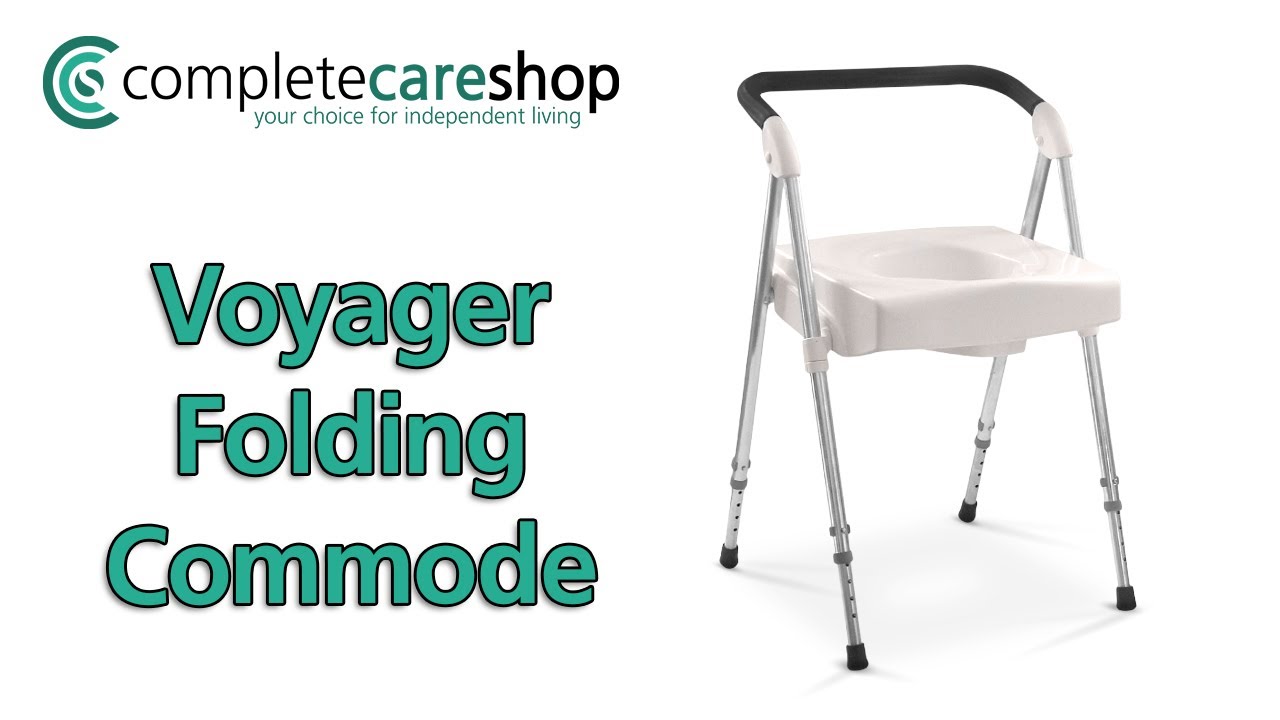 Voyager Folding Commode - Ideal For Traveling