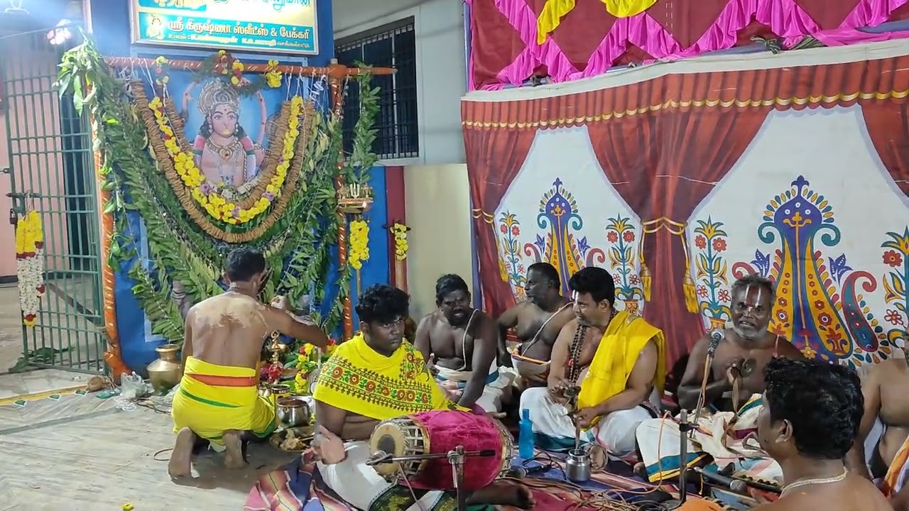 Hanuman jayanti bajanai at Chengalpattu.