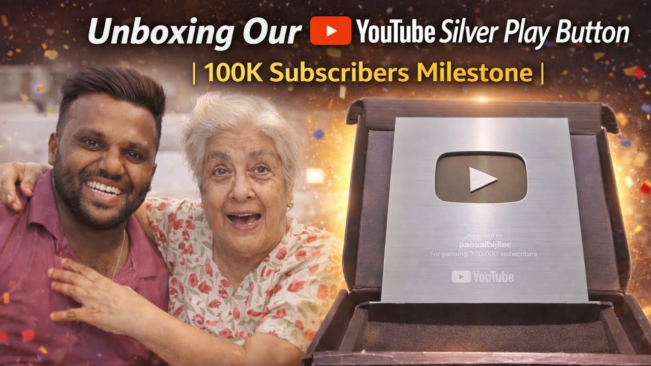 Unboxing Our YouTube Silver Play Button |100K Subscribers Milestone |Thanks to Sai Baba 