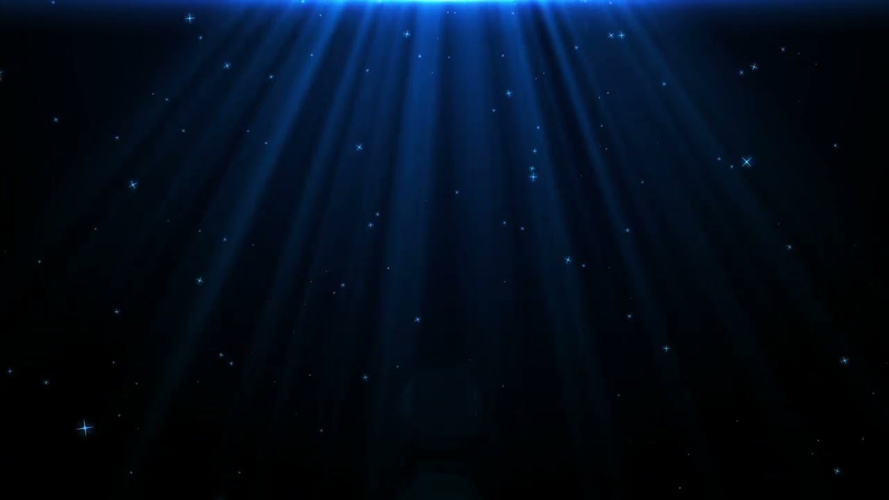 4k blue light effect particles falling background video