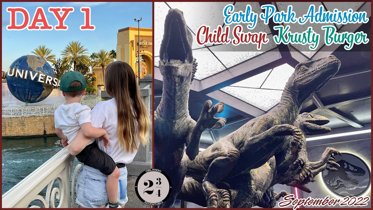 Day 1 | Hello Jet Lag, Hello Universal | Early Park Admission - VelociCoaster - Krusty Burger