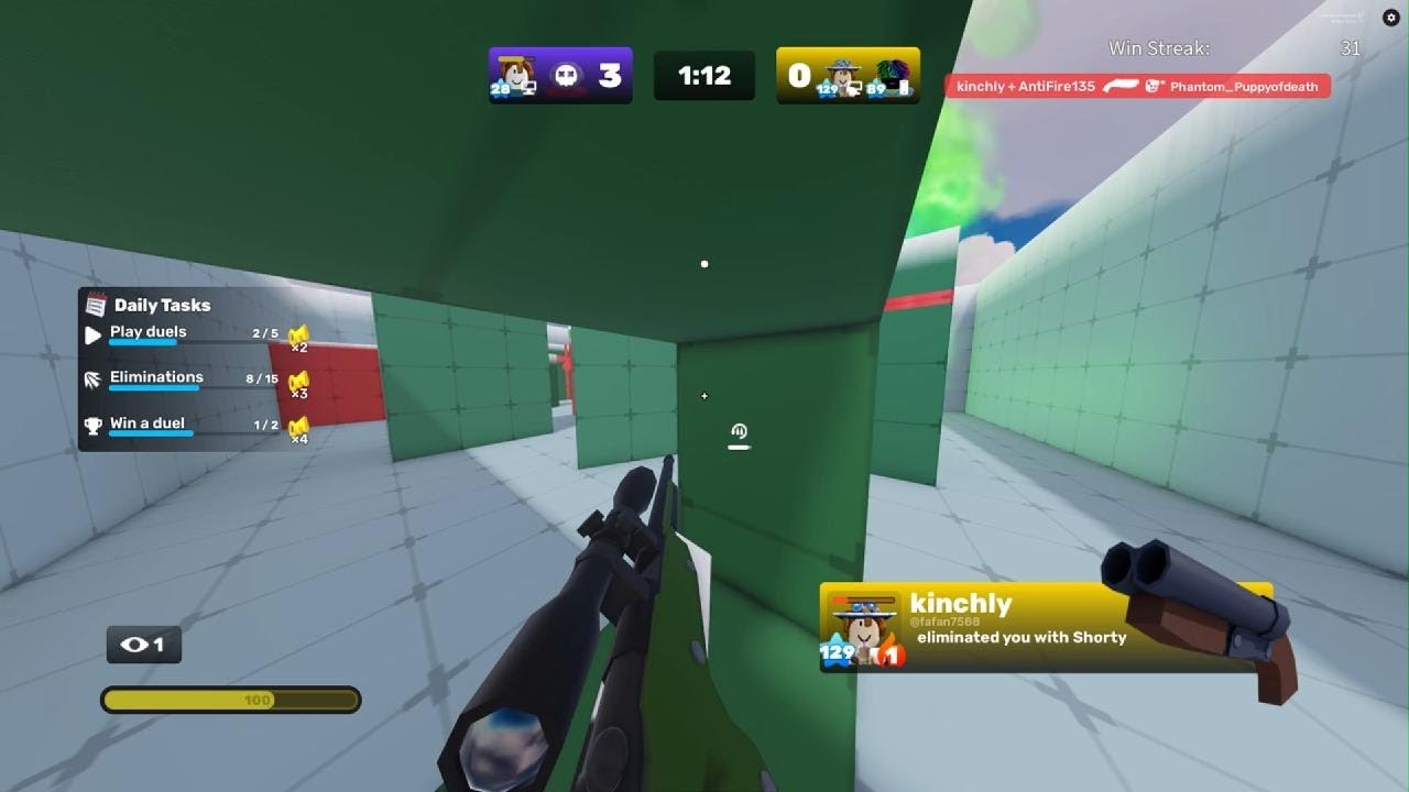 Bunny sniping + default guns gamemode