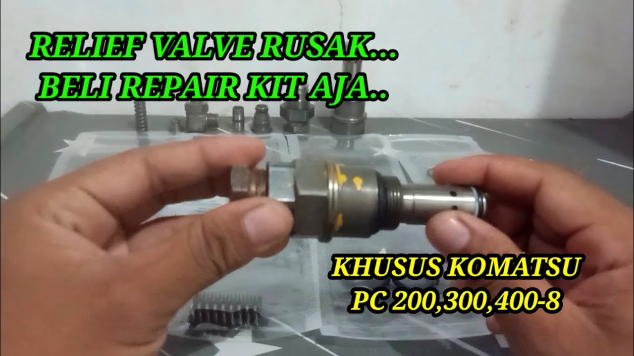 Repair kit relief valve, excavator Komatsu PC 200,300,400-8.@wiwit Komatsu
