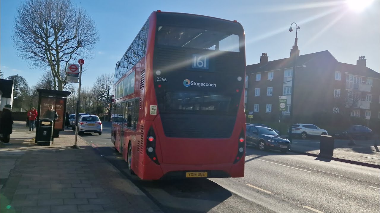 Stagecoach London 12366 YX16OGE Bus Route 161