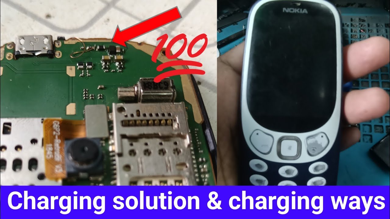 Nokia 3310 charging jumper solution and charging ways