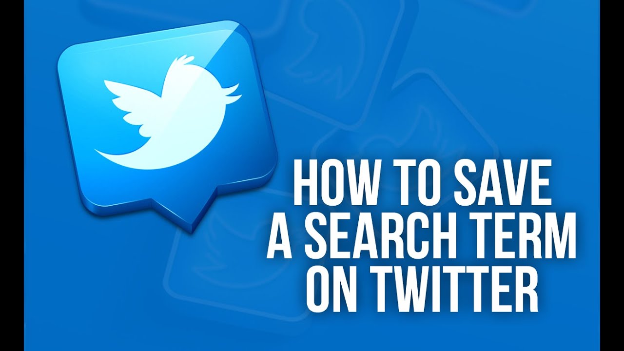 How to Save a Search Term on Twitter | Amit jadhav