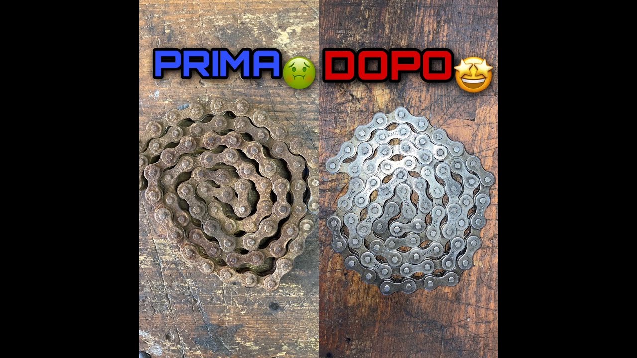 COME RIMETTERE A NUOVO UNA CATENA (completamente arrugginita)