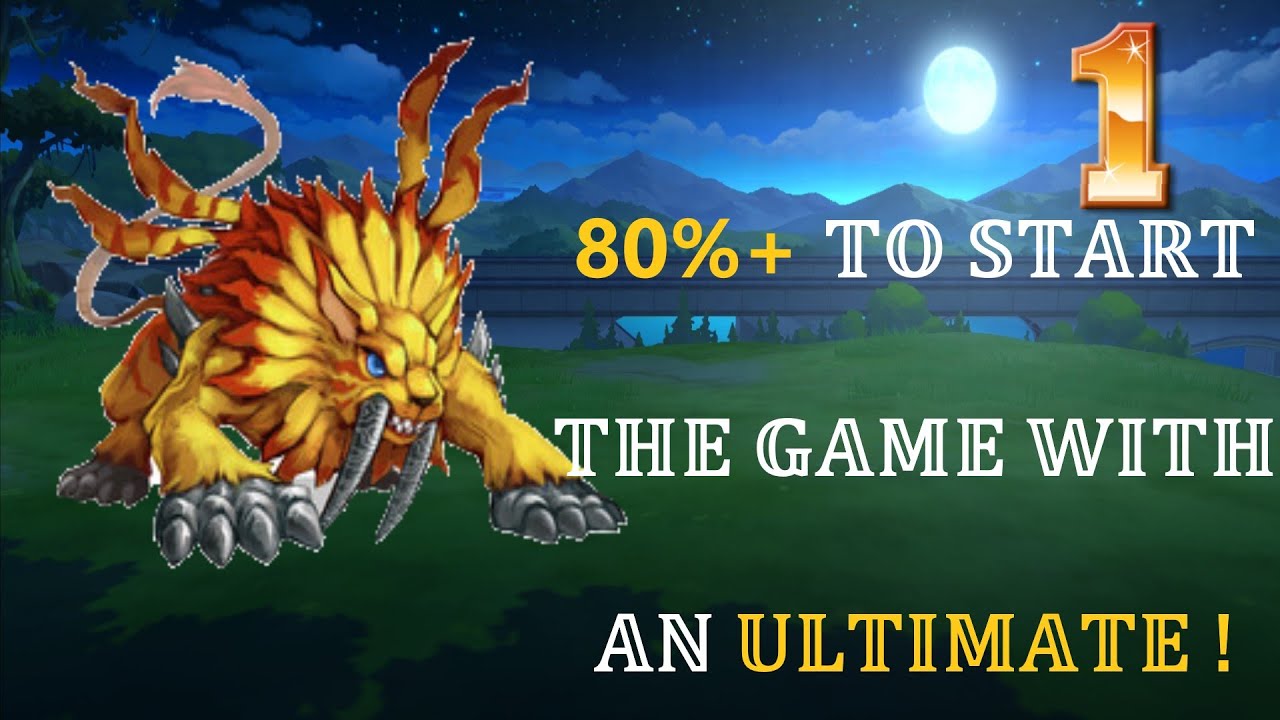 How to 80-99% start the game with a STRONG Ultimate Digimon! - Digital Chaos EP 1