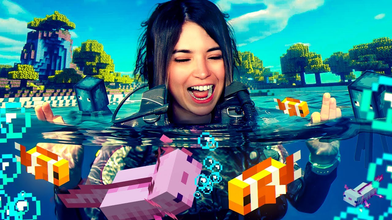HICE UN ACUARIO EN MINECRAFT 😅