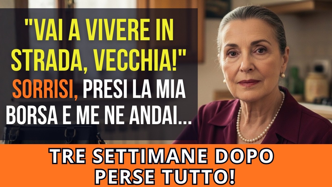 Mia Nuora Mi Urlò 'Vai a Vivere in Strada, Vecchia!' Davanti a Tutti. Me Ne Andai…Tre Settimane Dopo