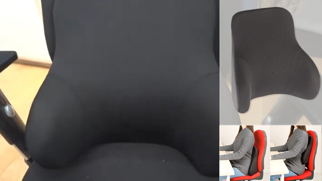 Coussin ergonomique dorsal en mousse à mémoire de forme - voiture ou bureau [PEARLTV.FR]