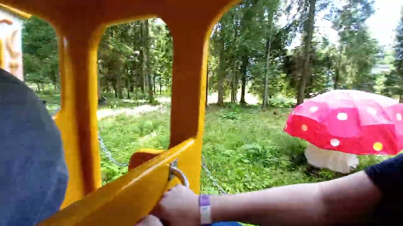 The Forest Train Ride in AB Park (Avarijas Brigade Park) (Full Ride)