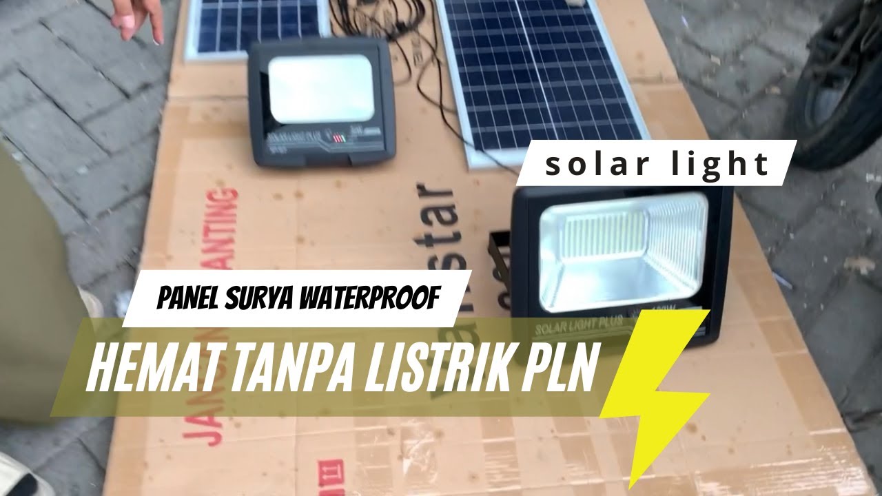 Review Lampu Solar Panel Outdoor Lampu Tenaga Surya #pusatgrosirsidoarjo #lampupanelsurya