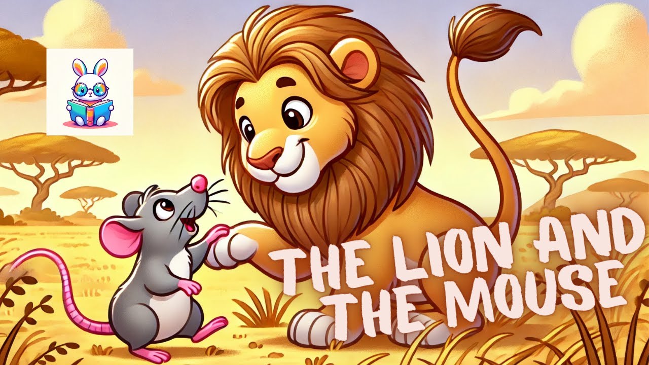 Histoire en Anglais pour Enfants : Le Lion et le Rat - Fable de La Fontaine en Dessin Anim&eacute; 🦁🐭