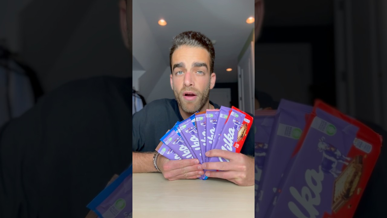 Какой вкус батончика Milka самый лучший? #шоколад #milka #oreo #biscoff #foodreview